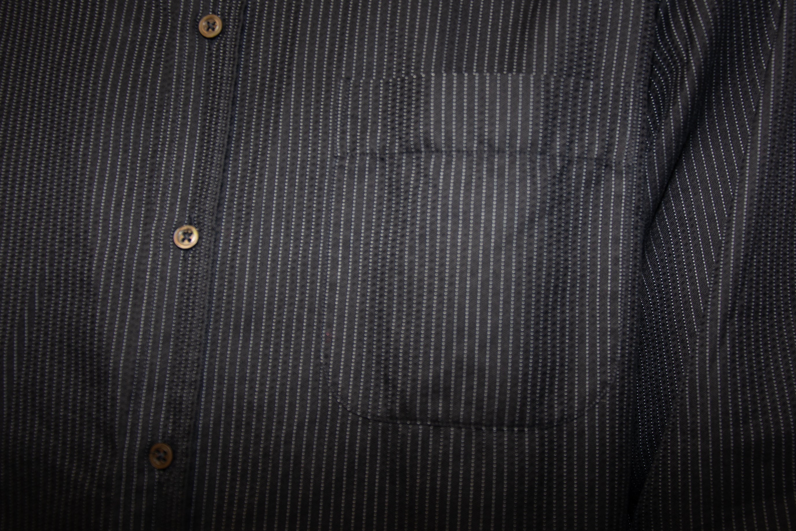 Armani Black Dotted Stripe Dress Shirt (SOLD OUT)