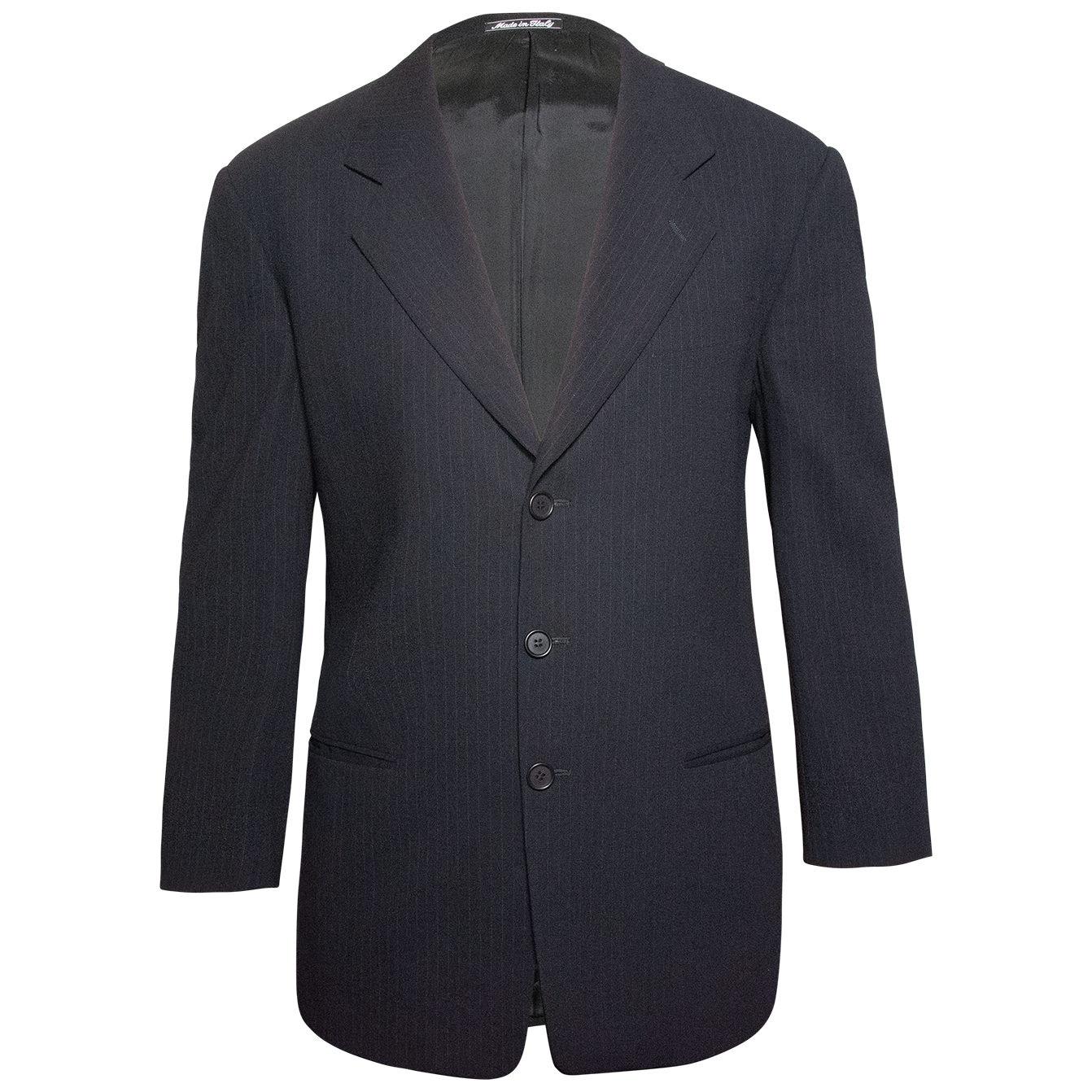 Armani Black Pinstripe Blazer