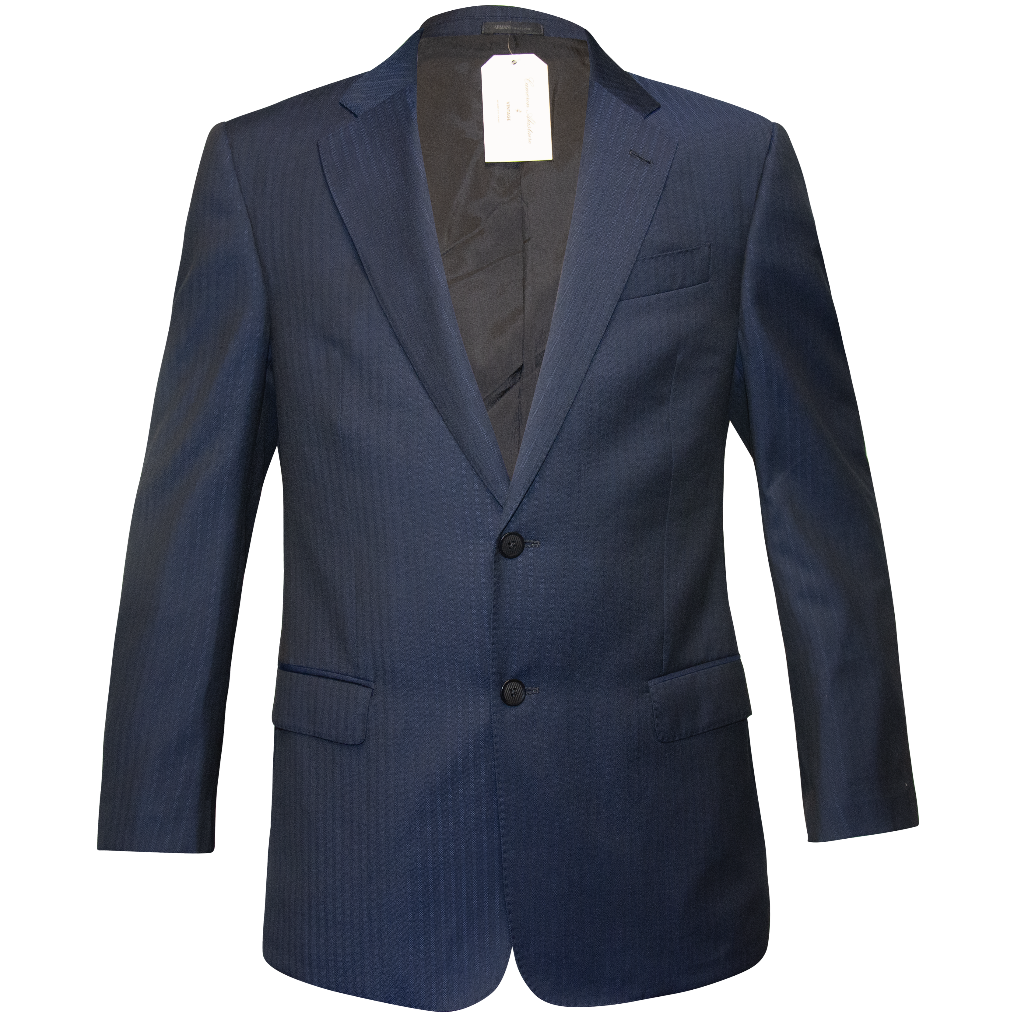 Armani Dark Blue Subtle Stripe Blazer