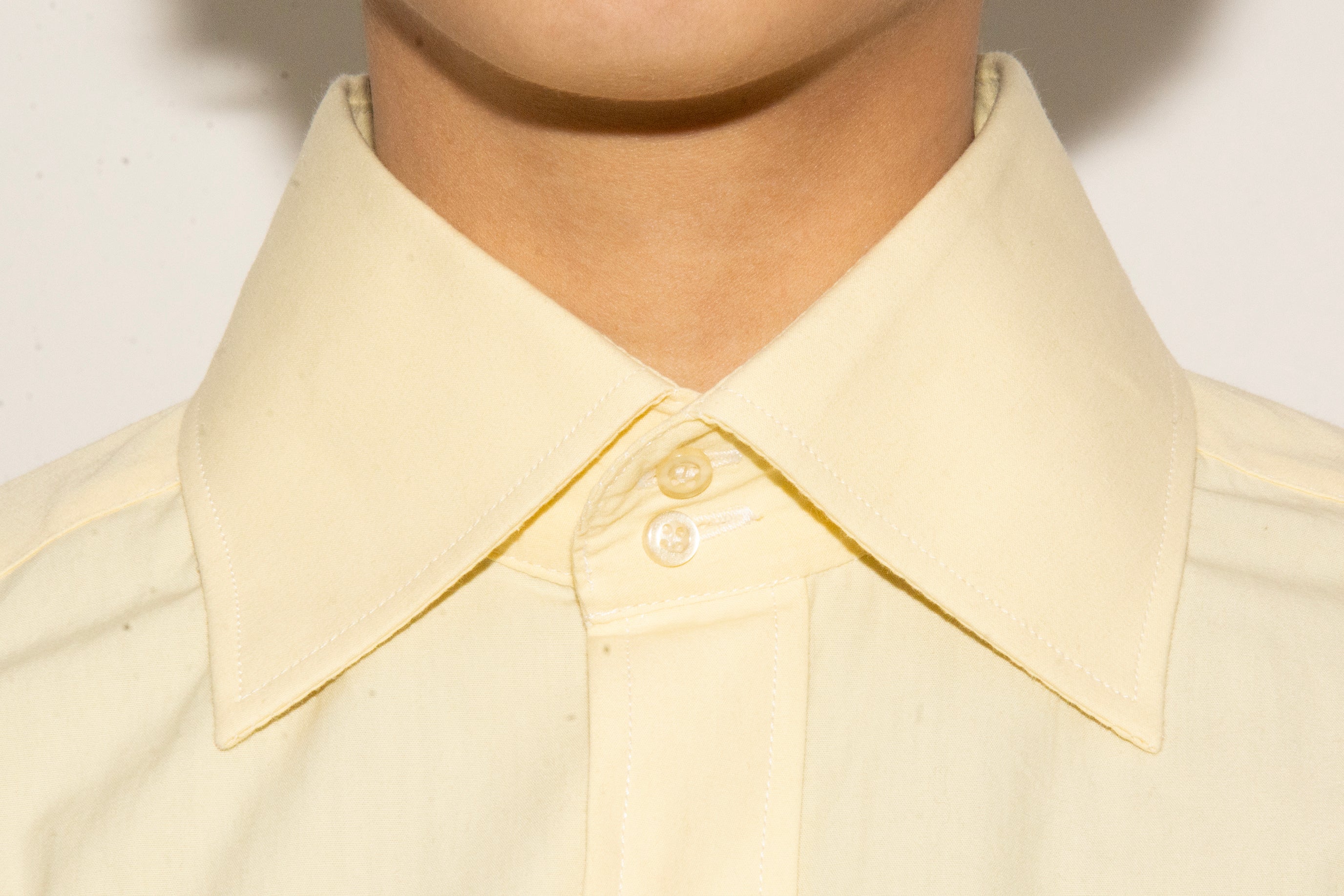 Armani Light Yellow Button Up Shirt