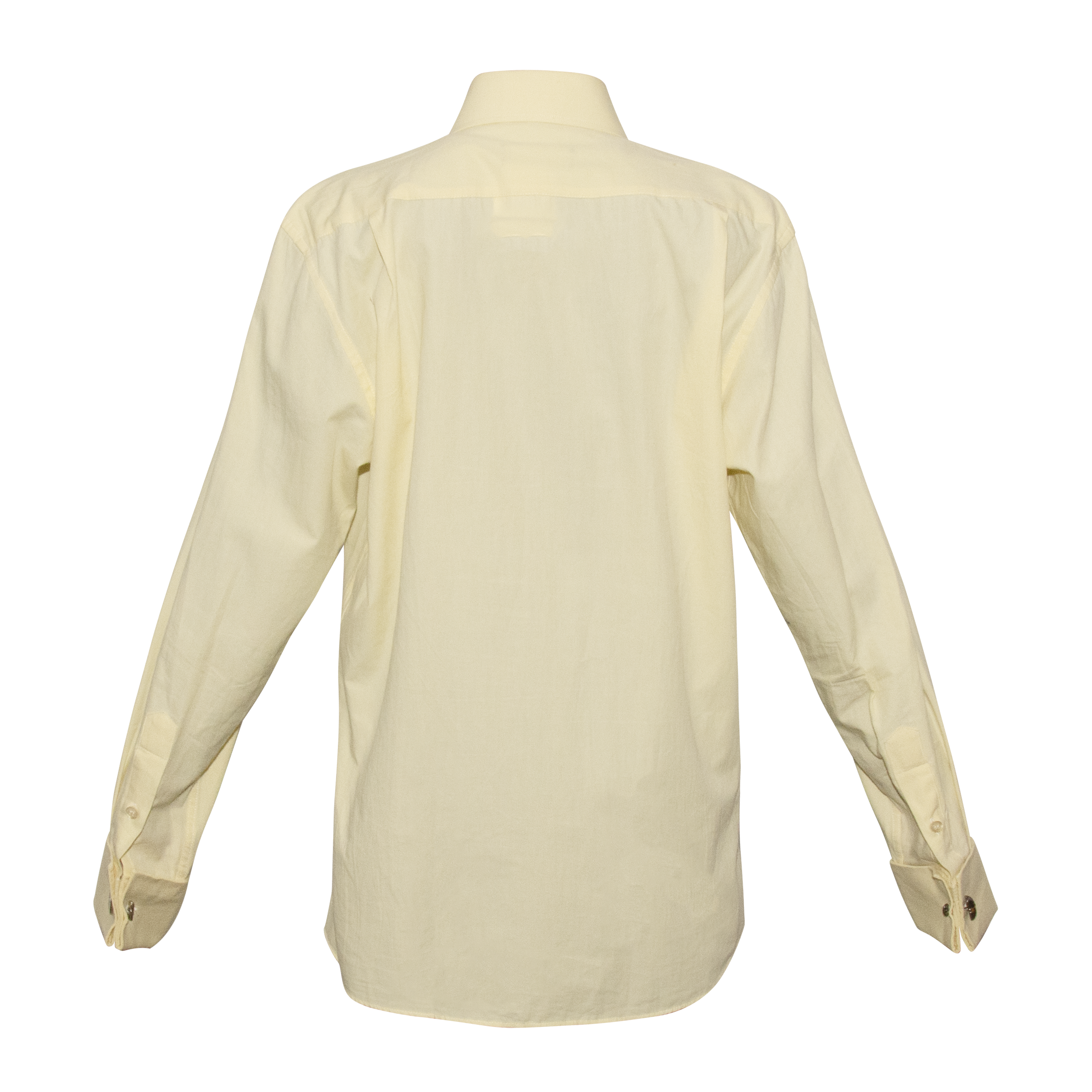 Armani Light Yellow Button Up Shirt