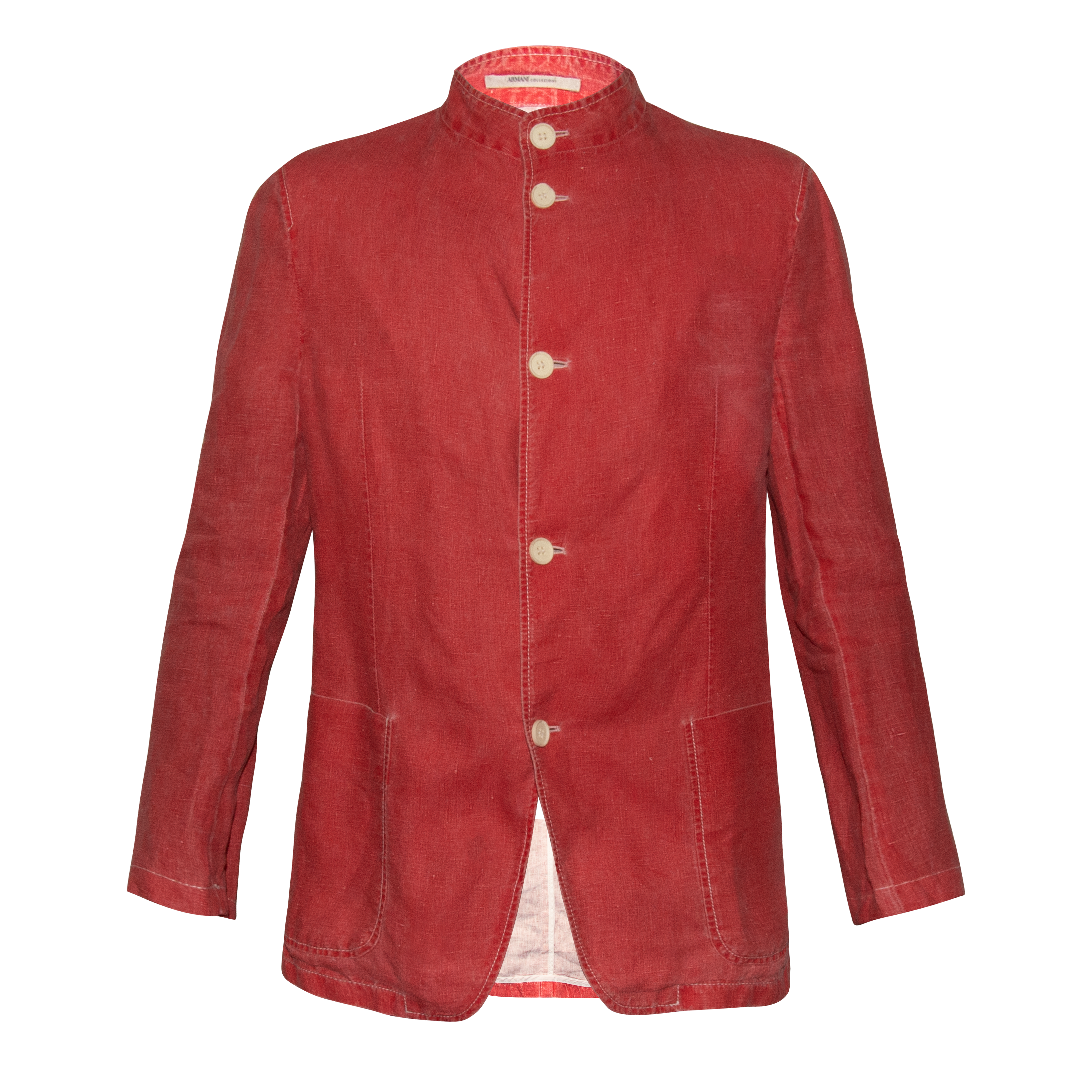 Armani Red Linen Jacket