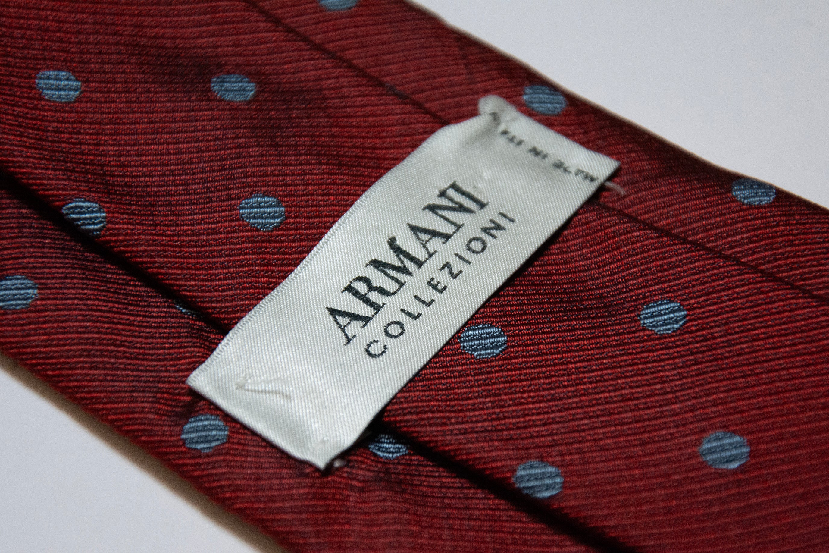 Armani Red Polka Dot Tie