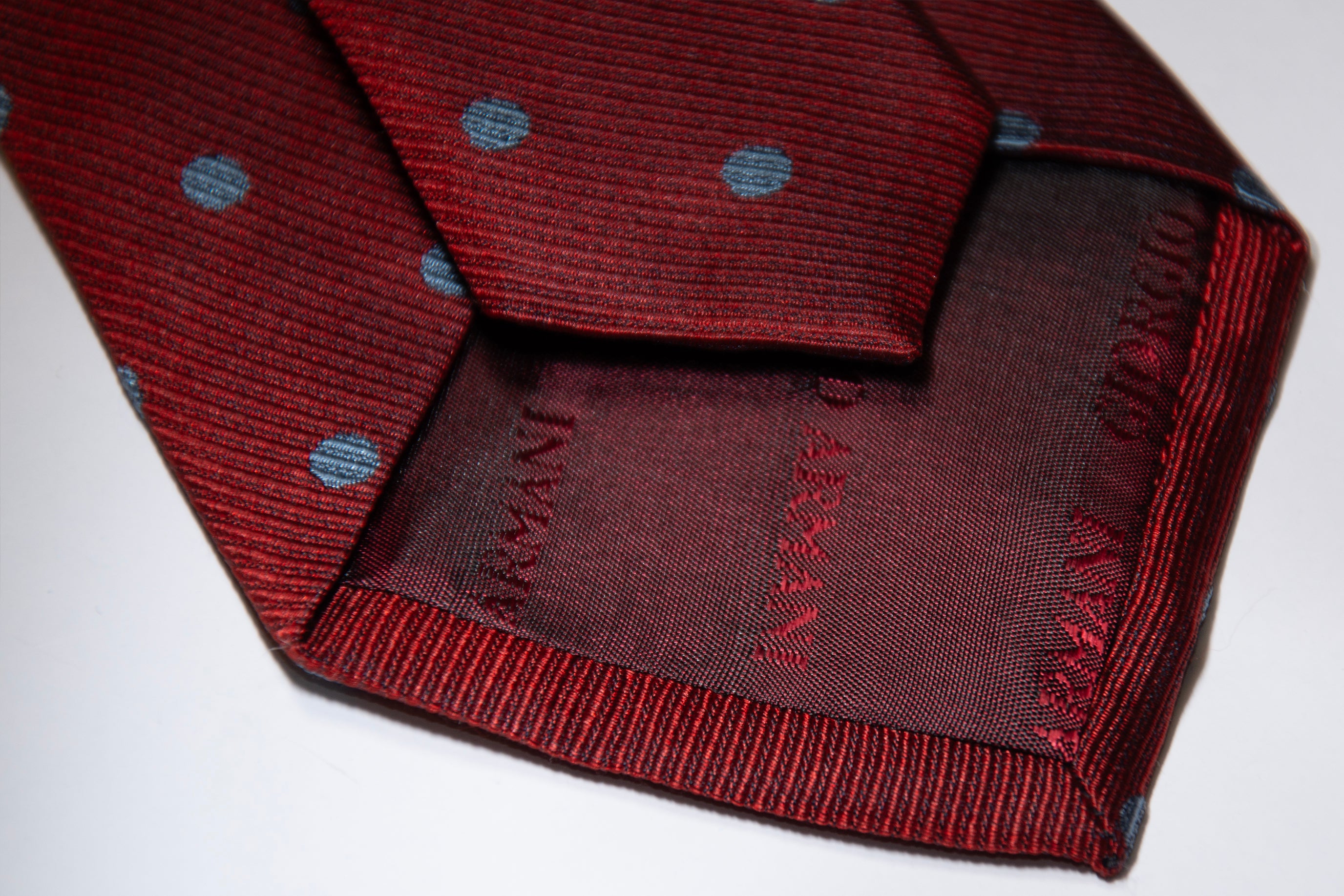 Armani Red Polka Dot Tie