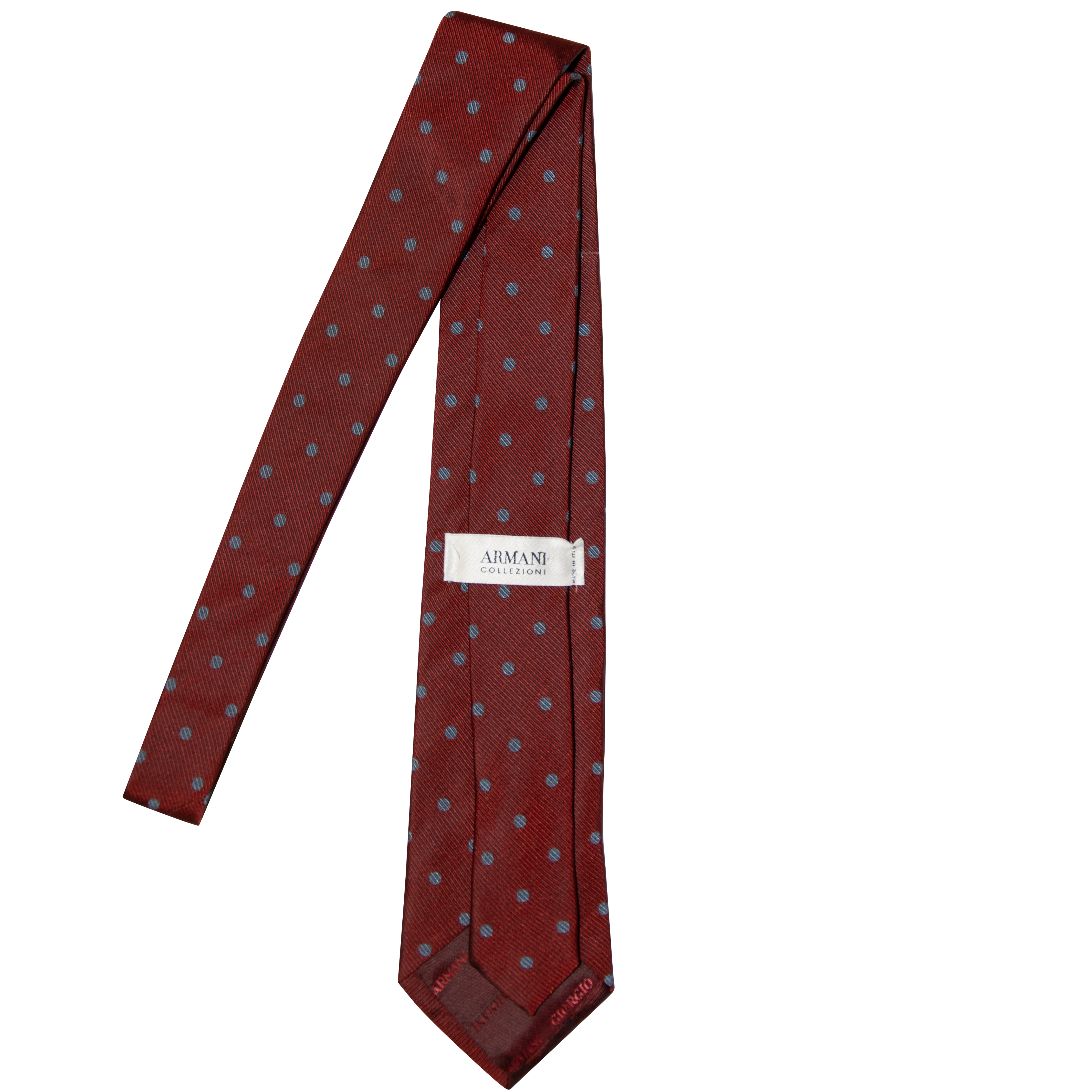 Armani Red Polka Dot Tie