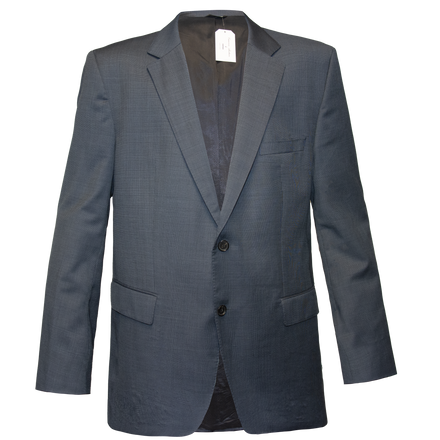 Boss Hugo Boss Grey Blue Textured Blazer