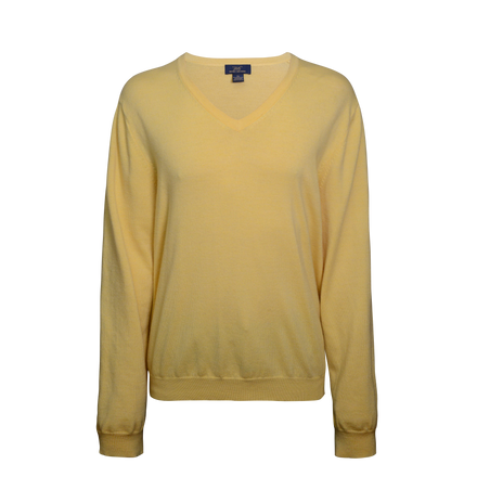 Brooks Brothers Yellow V-Neck Pull Over Sweater