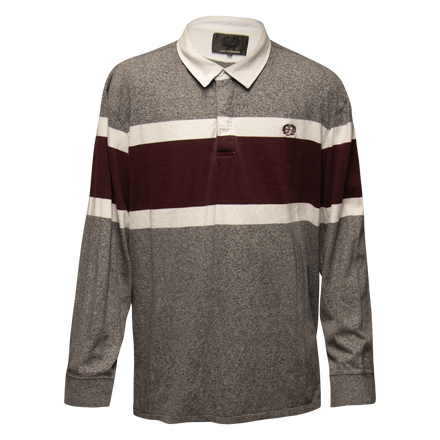 CAV Burgundy and Grey Striped Rugby