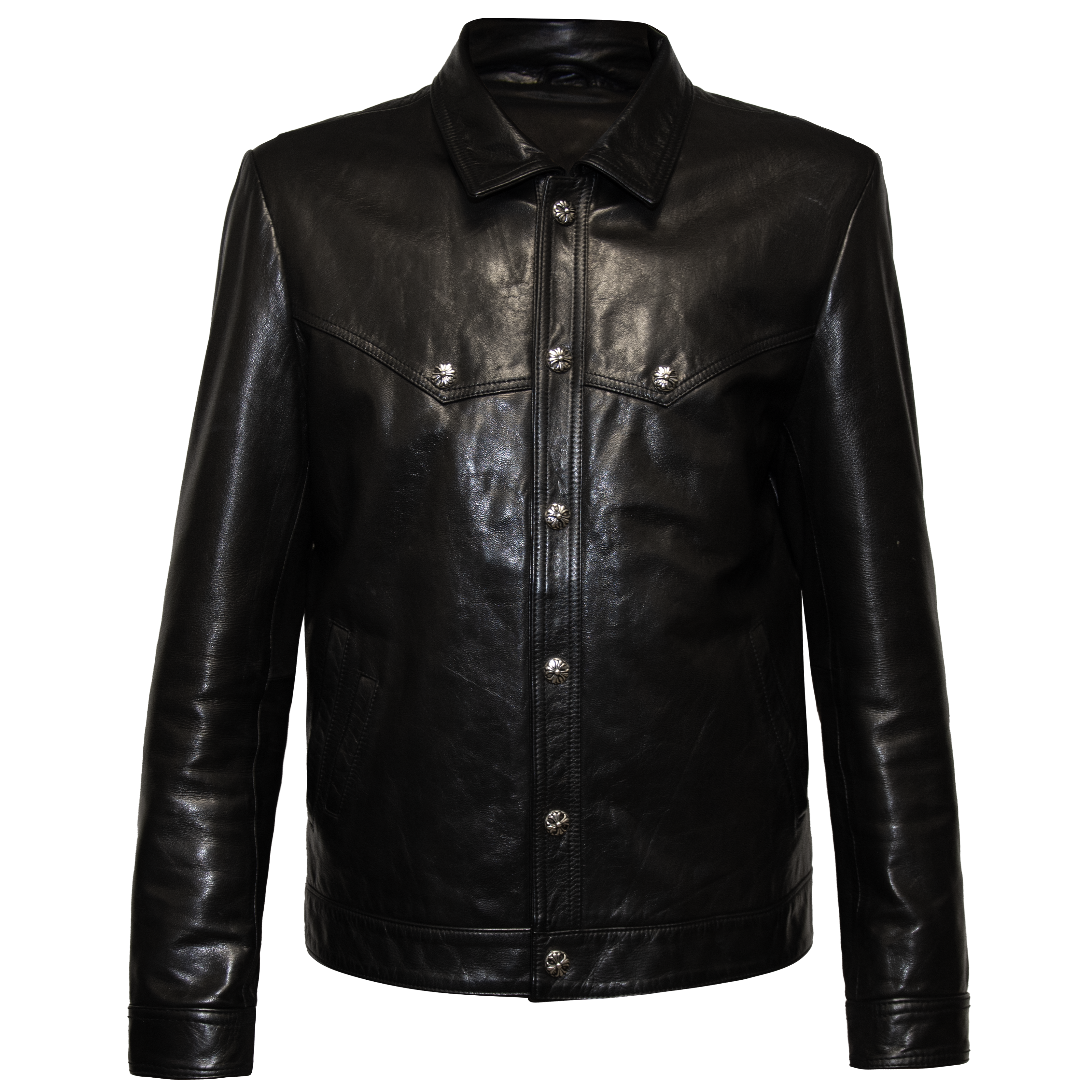 Chrome Hearts Black Leather Jacket (SOLD OUT)