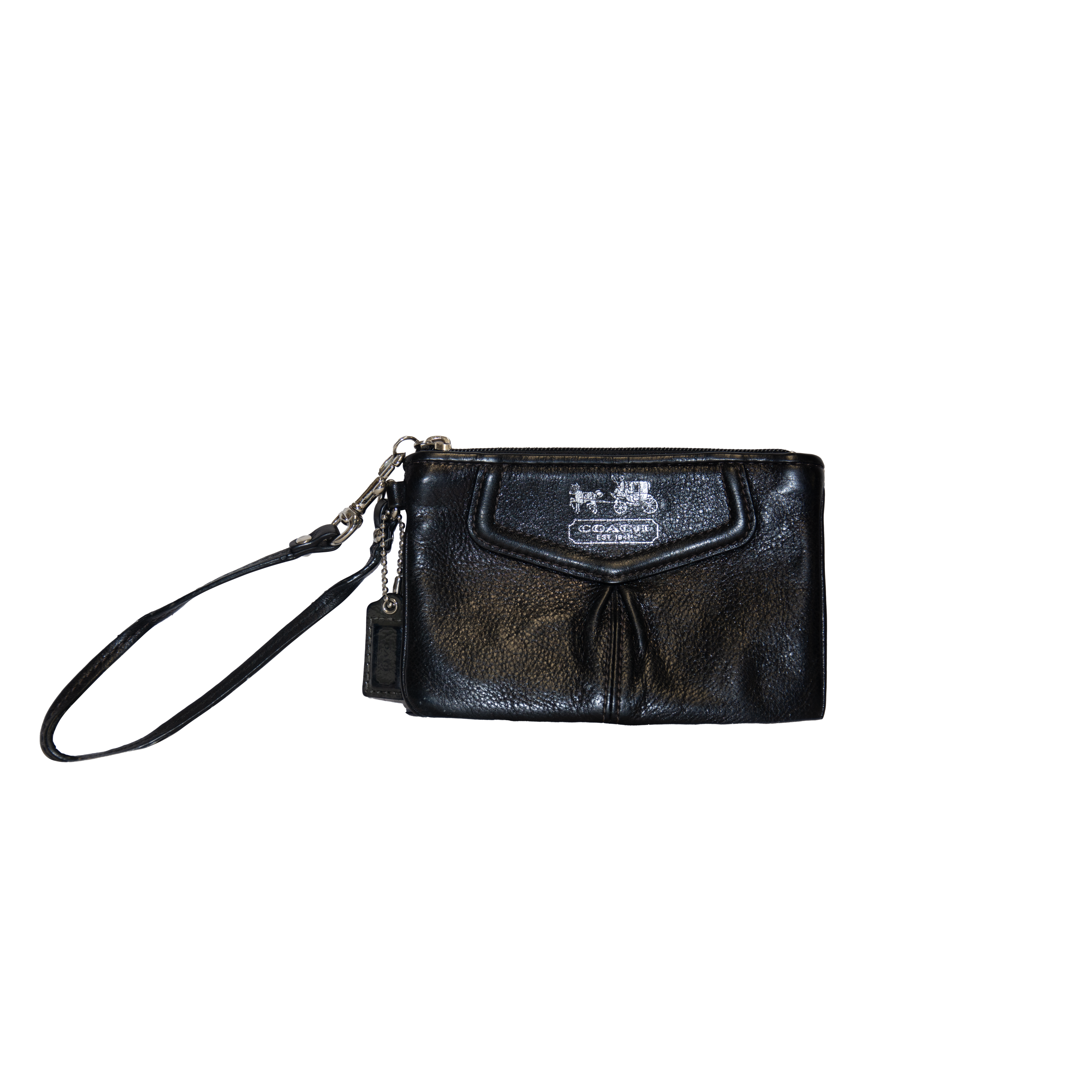 Coach Black Leather Pochette