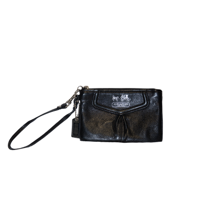 Coach Black Leather Pochette