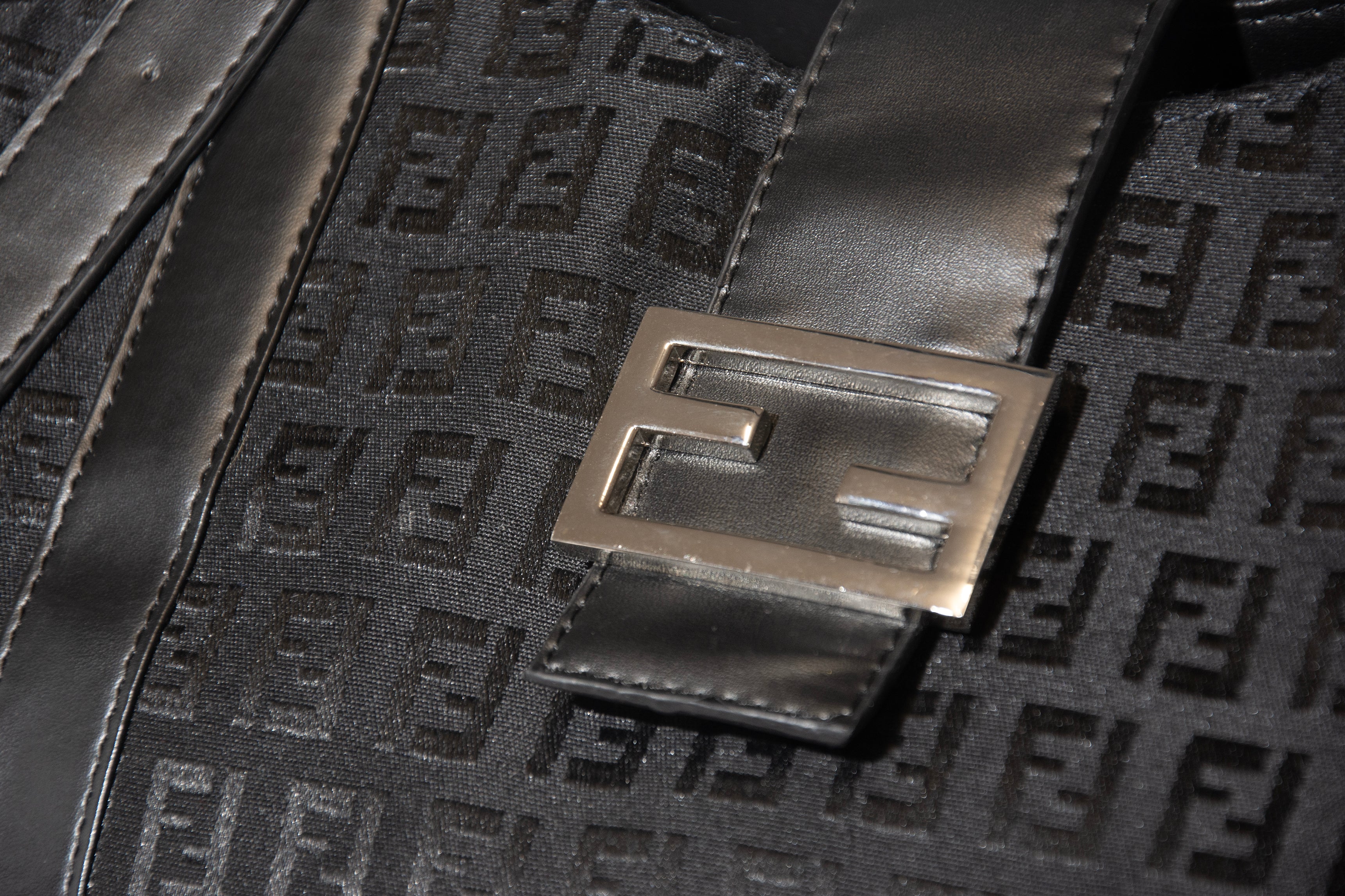 Fendi Black Zucca Shoulder Bag (SOLD OUT)