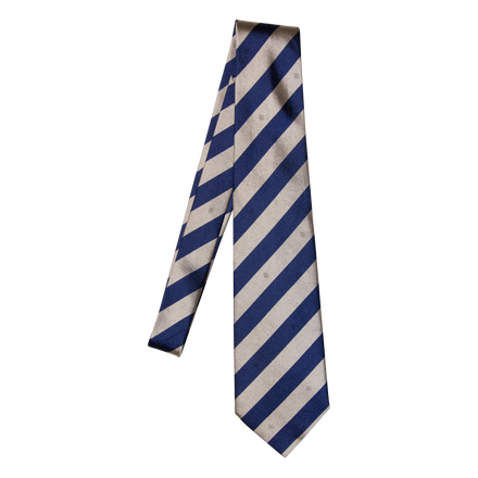 Givenchy Blue and Silver Striped Tie