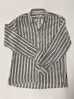 CAV - Silk Pinstripe Long-Sleeve Button-Up Shirt