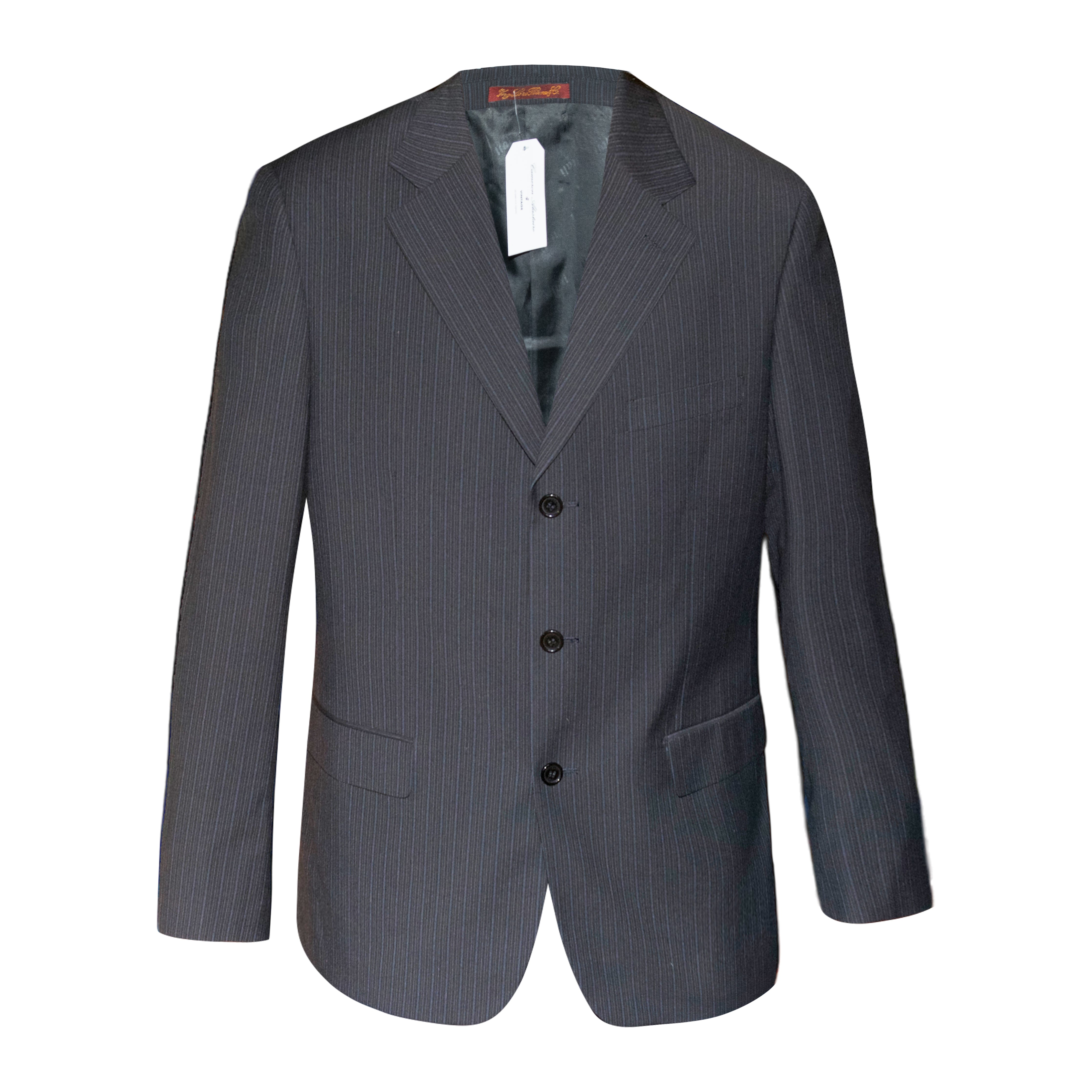 Loro Piana Dark Grey Pinstripe Suit