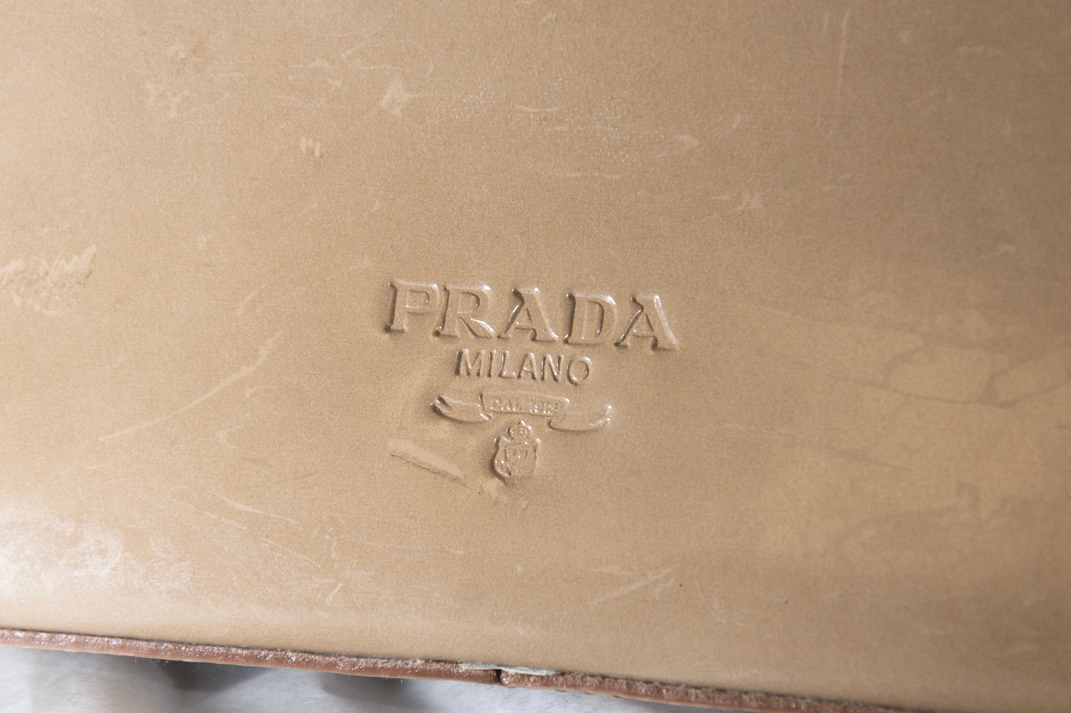 Prada Y2K Beige Square Leather Bag (SOLD OUT)