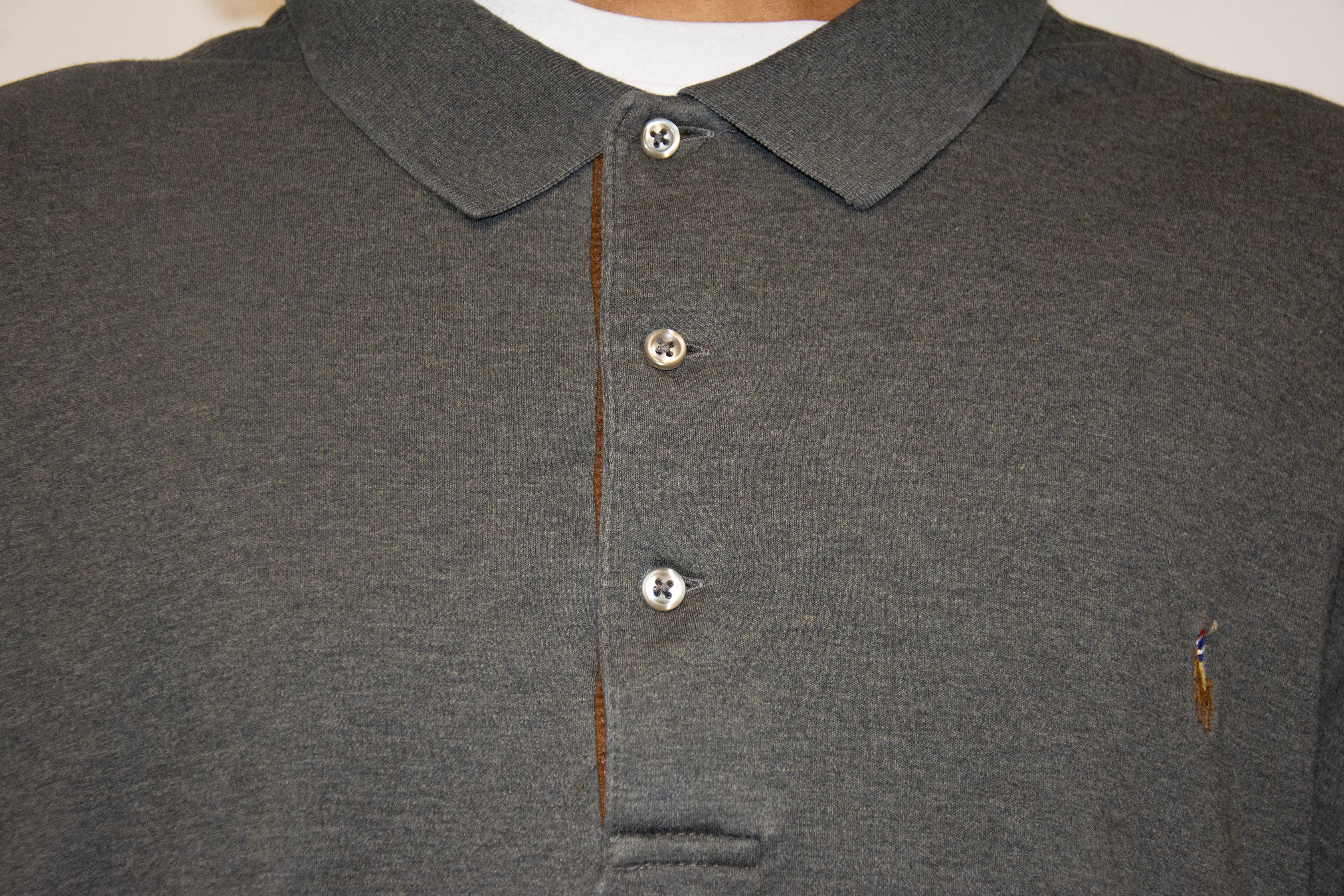 Ralph Lauren Dark Grey Long Sleeve Polo