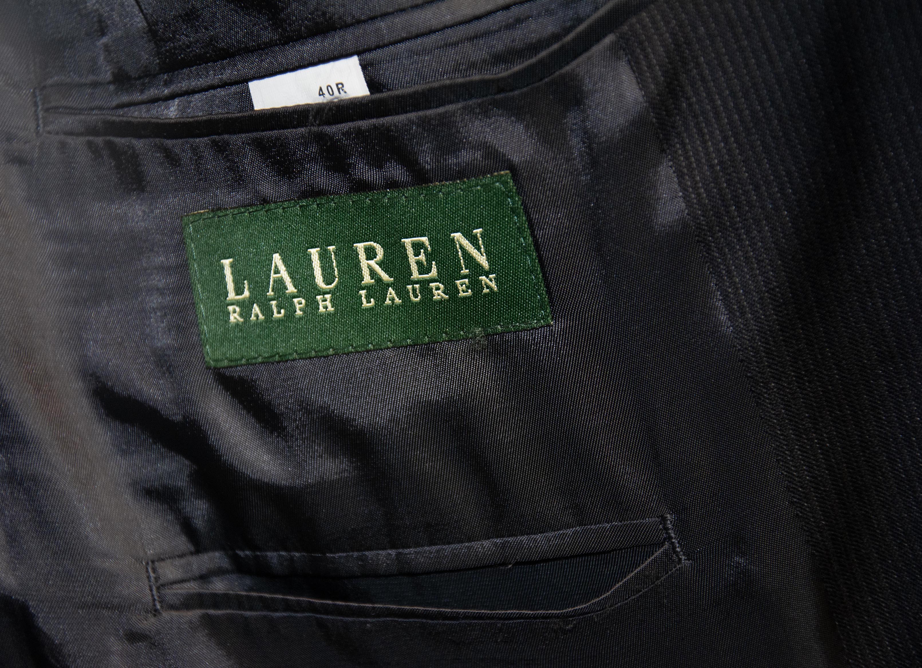 Ralph Lauren Black Textured Blazer