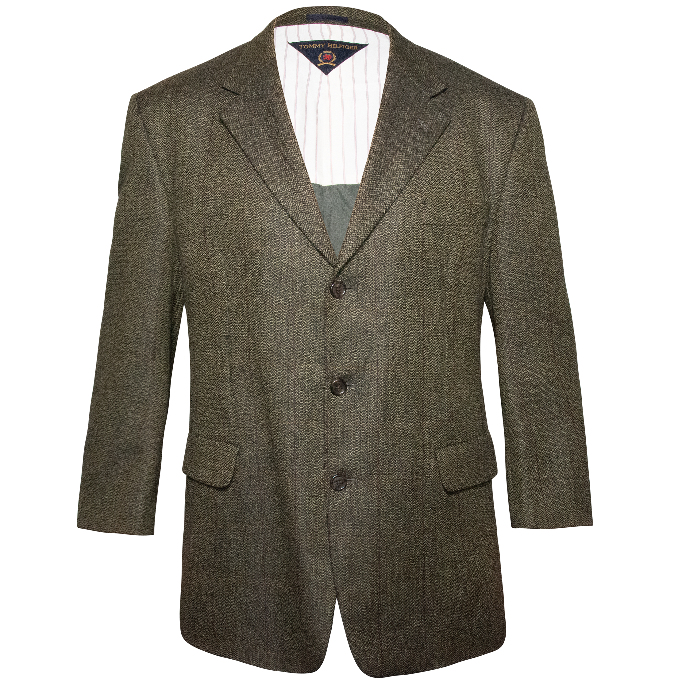 Tommy Hilfiger Green Tweed Sportcoat