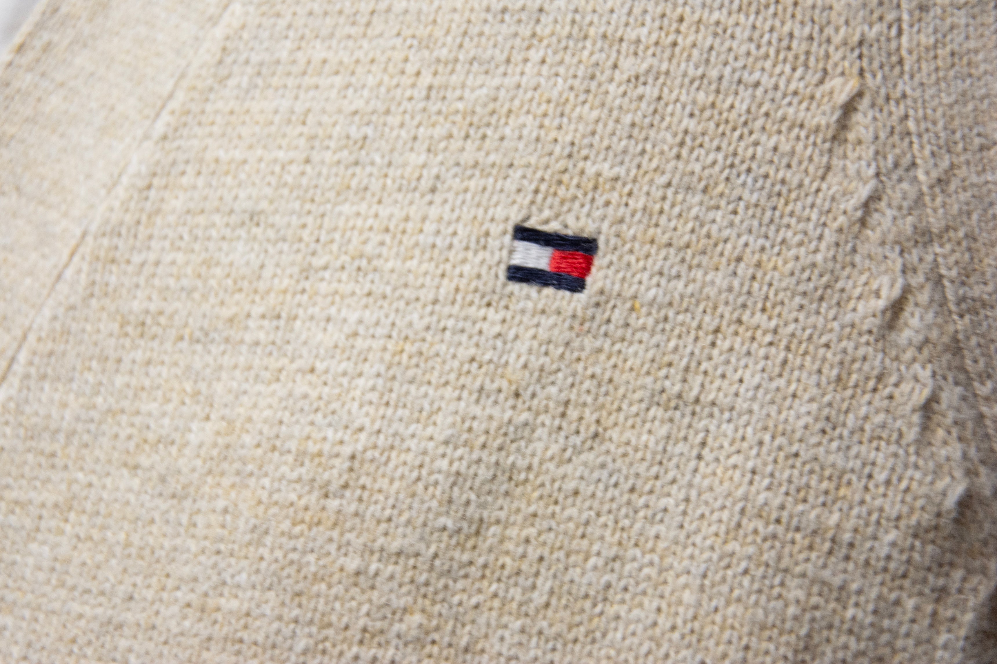 Tommy Hilfiger Oatmeal Cardigan Knit Sweater Vest