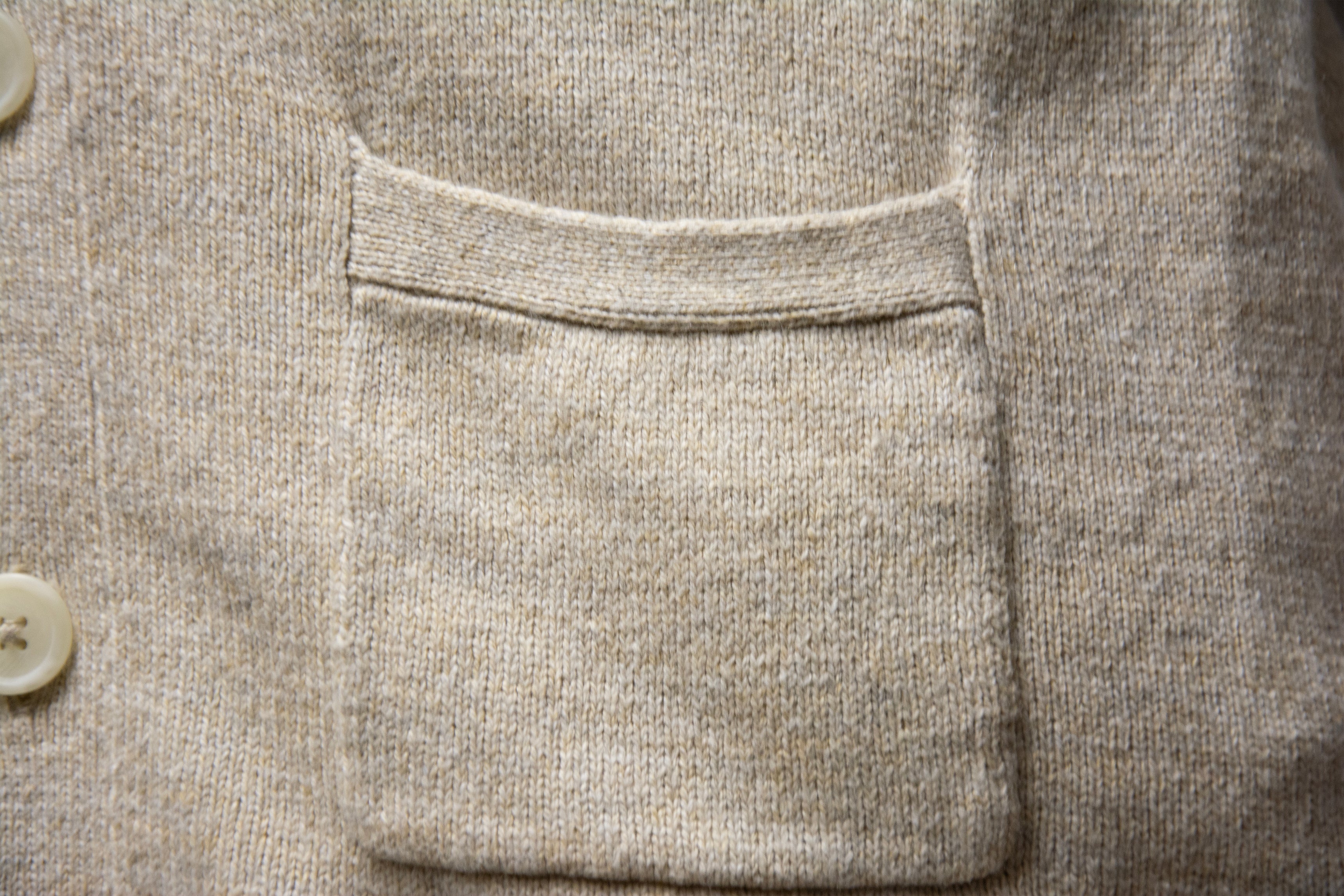 Tommy Hilfiger Oatmeal Cardigan Knit Sweater Vest