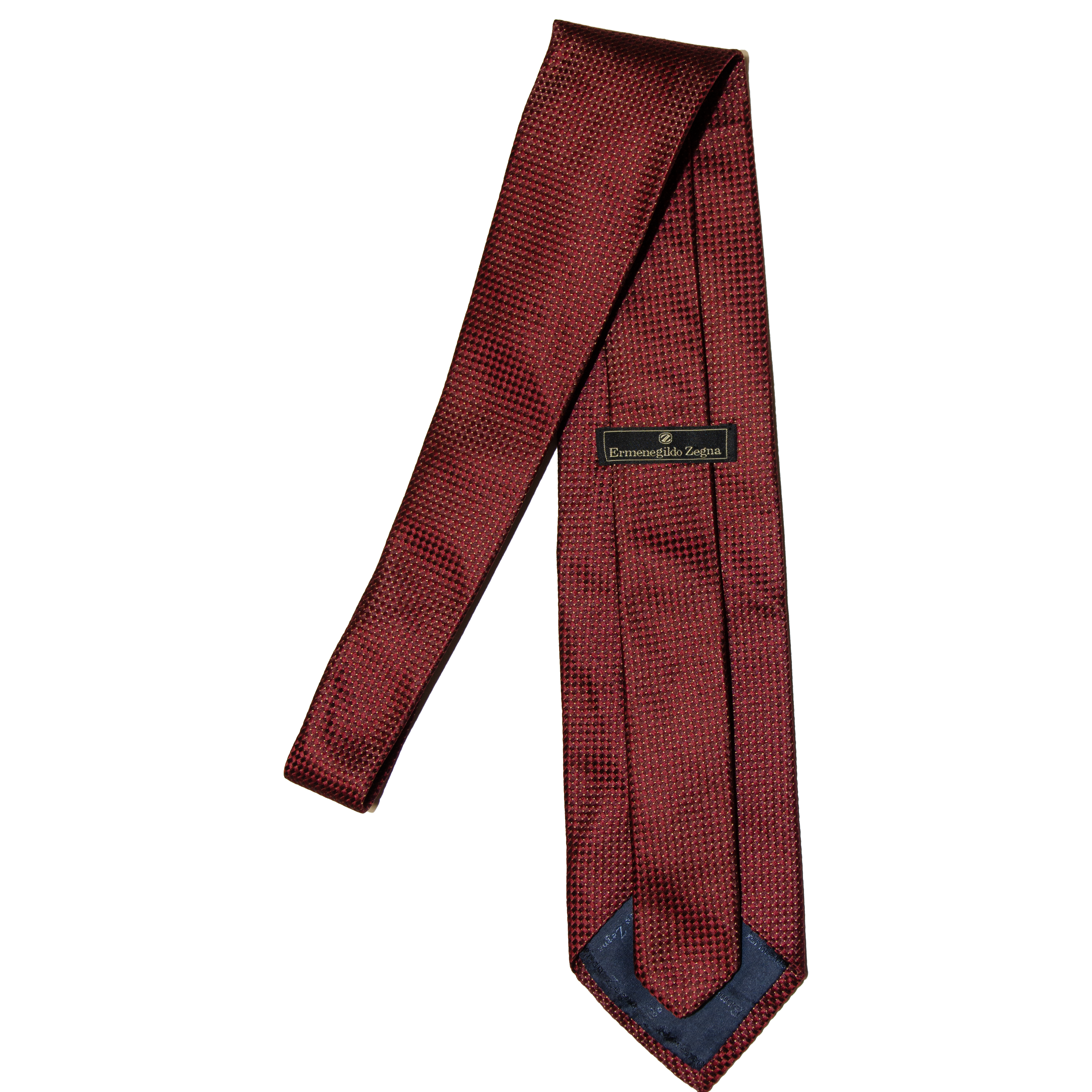 Zegna Red Textured Tie