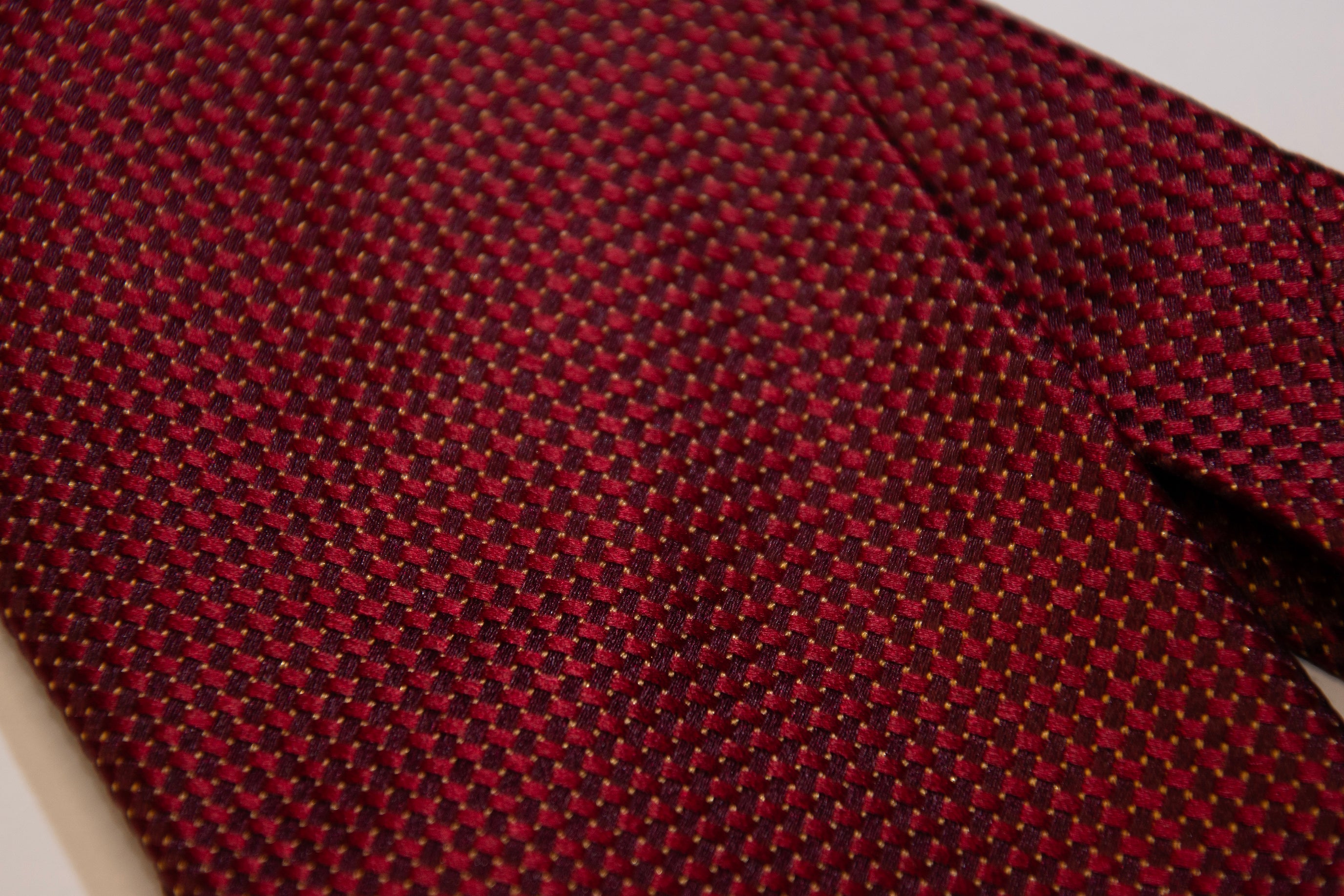 Zegna Red Textured Tie